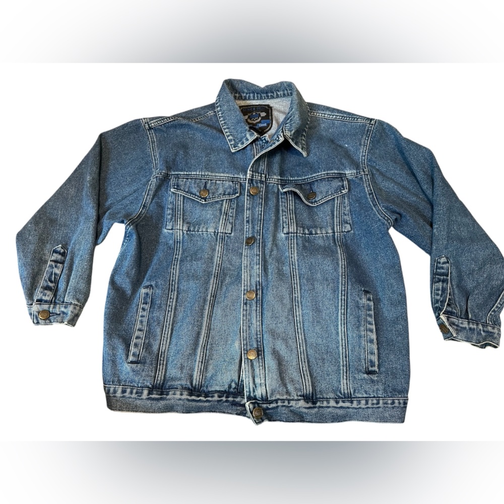 Vintage Rare 90s Keds Cotton Oversized Button up Denim Jacket